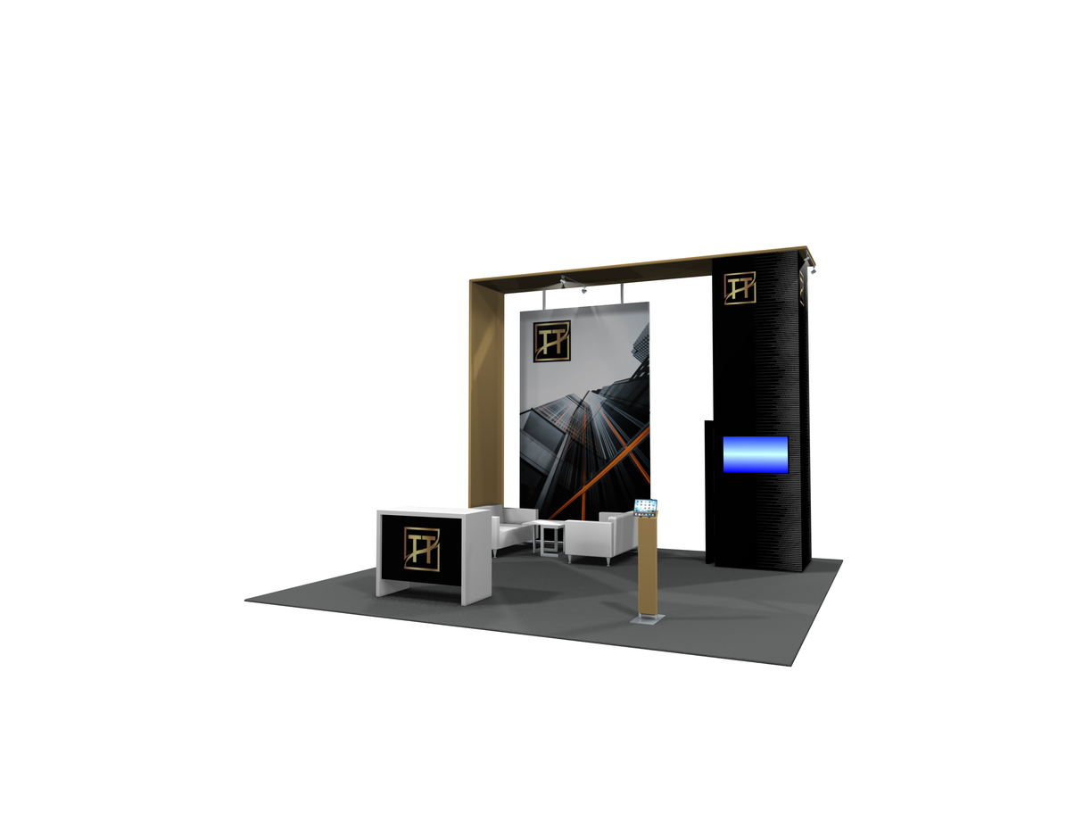 MDB2-4004 | 20'x20' portable trade show booth