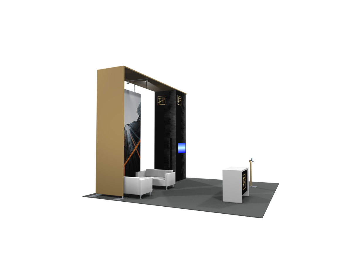 MDB2-4004 | 20'x20' portable trade show booth