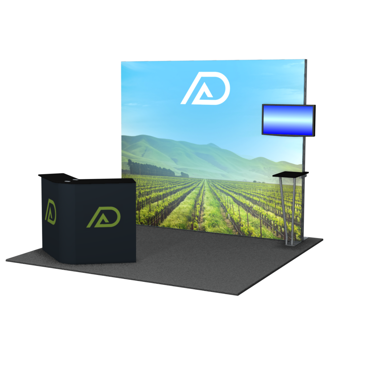 RDT-101 | 10'x10' backlit trade show booth