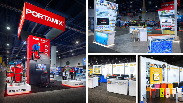 Exhibits at World of Concrete: Smart, scalable booths for product-heavy brands