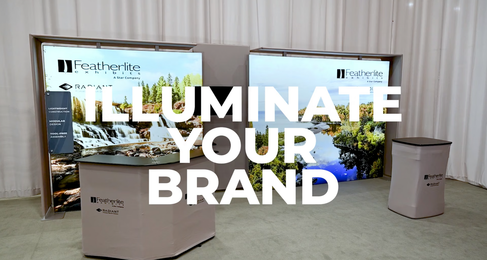 Radiant Portable Backlit Trade Show Exhibit