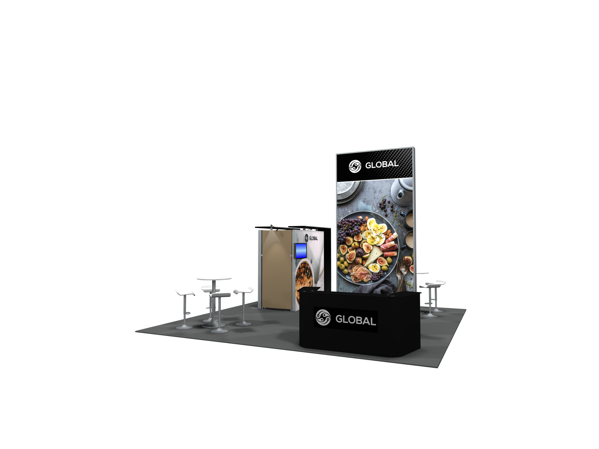 SYNC 1001 3-in-1 Modular Trade Show Booth – Featherlite Exhibits