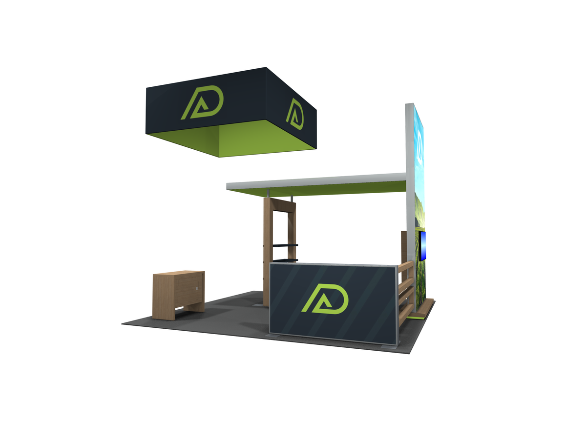 Booth 5o2 View SYNC-3006 | hybrid trade show booth – Featherlite Exhibits